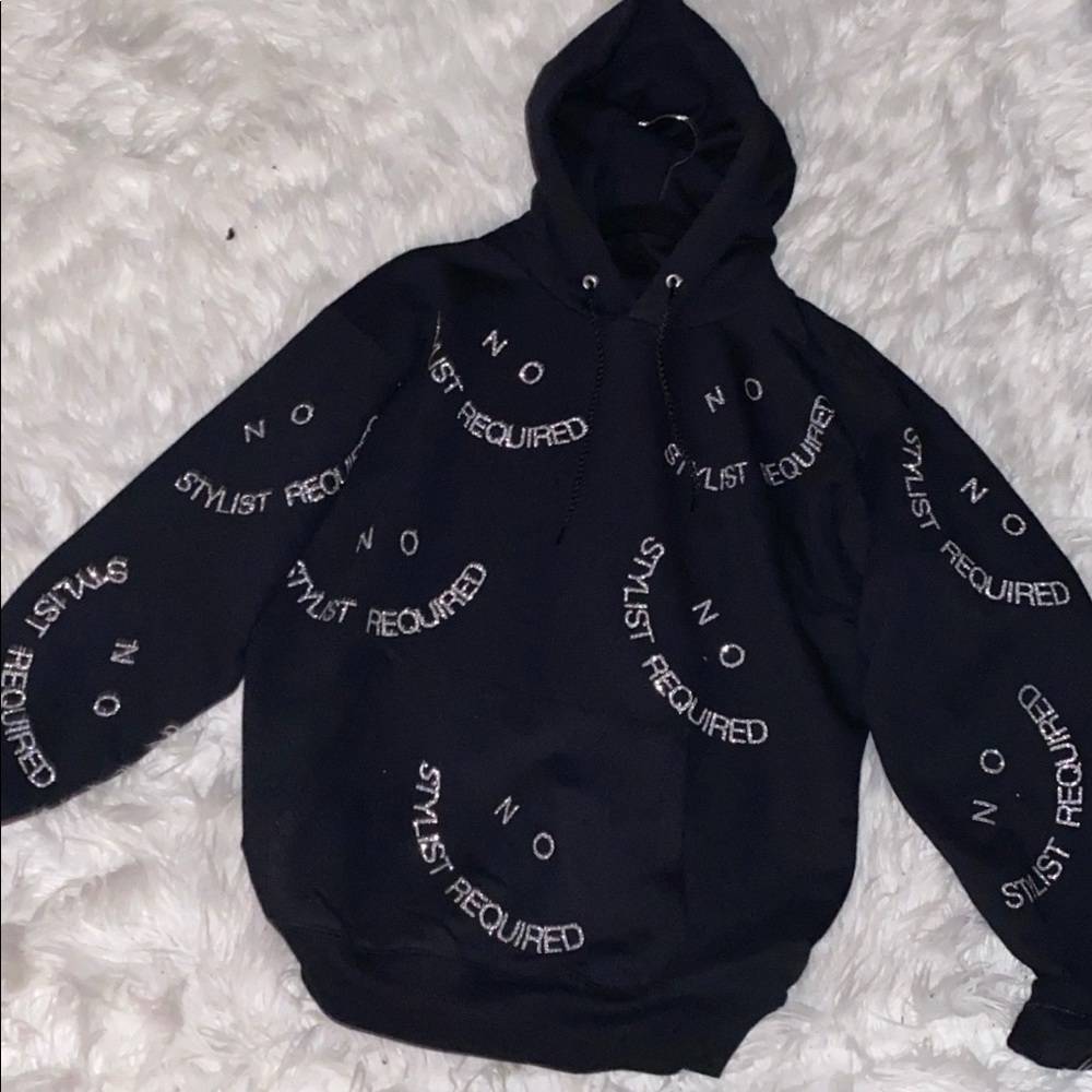 No Stylist Required Smiley Hoodie